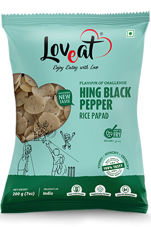 Hing Black Pepper Rice Papad